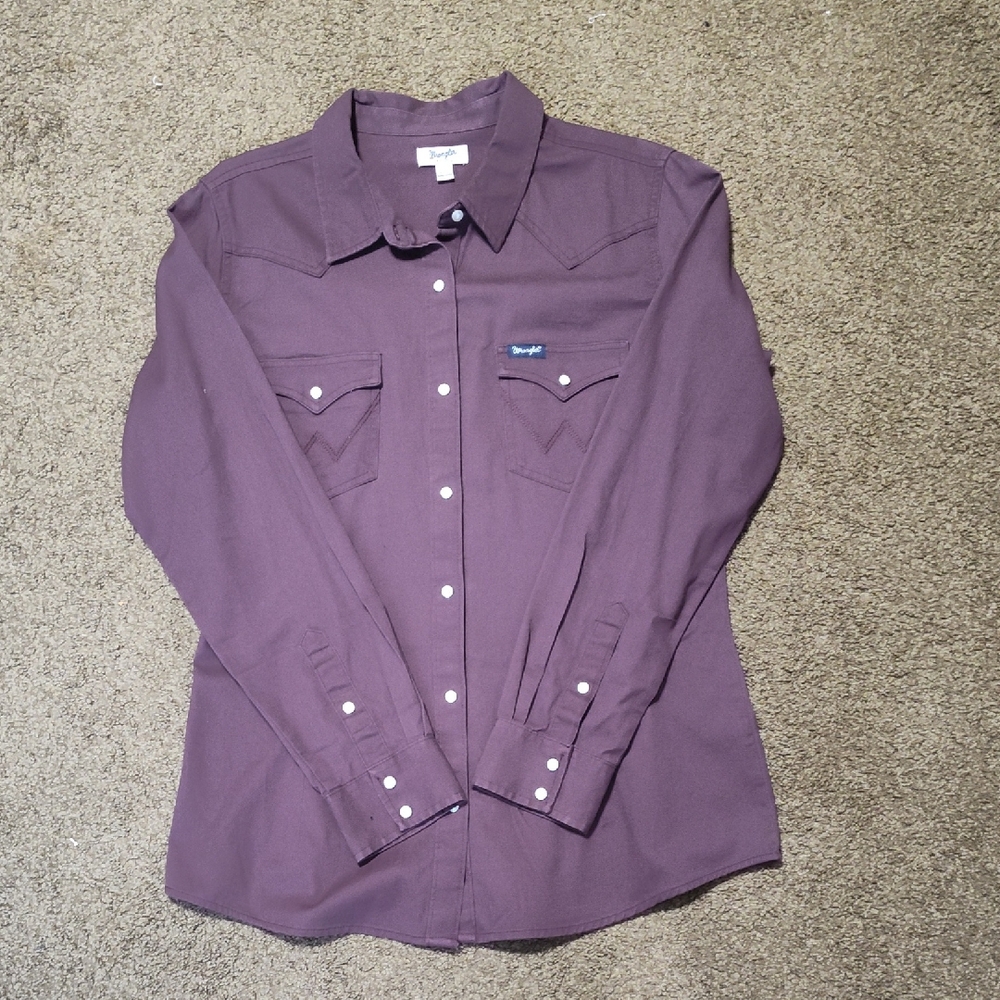 Wrangler Plum Long Sleeve Shirt